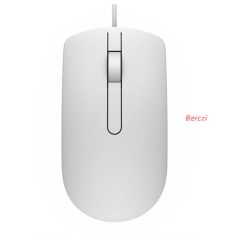 DELL Vezetékes egér, MS116 Optical Mouse - White