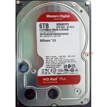 WESTERN DIGITAL 3.5" HDD SATA-III 6TB 5400rpm 256MB Cache, CAVIAR Red Plus