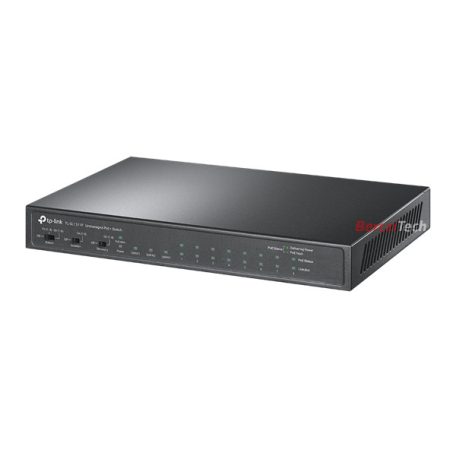 TP-LINK Switch 8x100Mbps(8xPOE+) + 2x1000Mbps + 1xGigabit SFP, TL-SL1311P