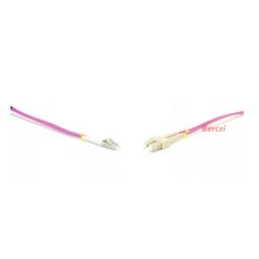   LINKEASY Duplex patch kábel  2 x SC/UPC + 2 x LC/UPC csatlakozóval, 3mm duplex core 50/125 OM4 LSZH, 1 m