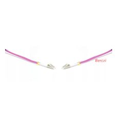   LINKEASY Duplex patch kábel  4 x LC/UPC csatlakozóval, 3mm duplex core 50/125 OM4 LSZH, 1 m