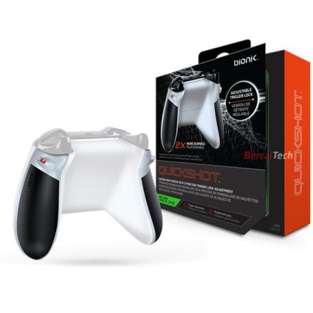 BIONIK XBOX One Kiegészítő Quickshot Pro Kontroller Ravasz csomag fehér & szürke, BNK-9022