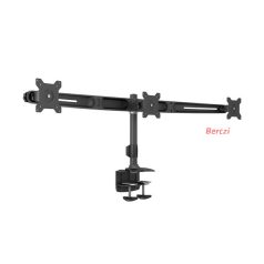   MULTIBRACKETS Asztali konzol (3 képernyős rögzítőkar), M VESA Desktopmount Triple Desk Clamp 15-24" (max.VESA:100x100mm)