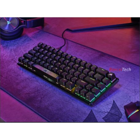 CORSAIR Vezetékes Billentyűzet Gaming, K65 PRO MINI RGB 65%, Optical-Mechanical, US, szürke