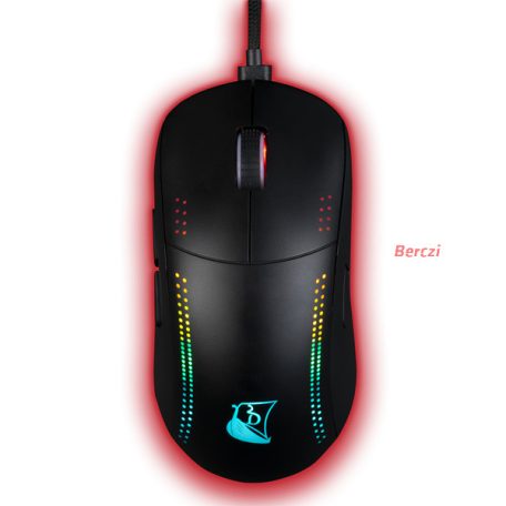 KONIX - DRAKKAR PC Asgard Vezeték Nélküli Gaming 10000DPI, Fekete RGB