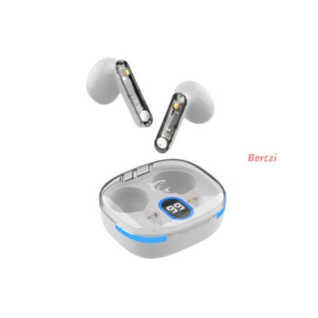 WHITE SHARK HYPERBEAT-W, GEB-TWS37W bluetooth In-ear fülhallgató mikrofonnal, fehér