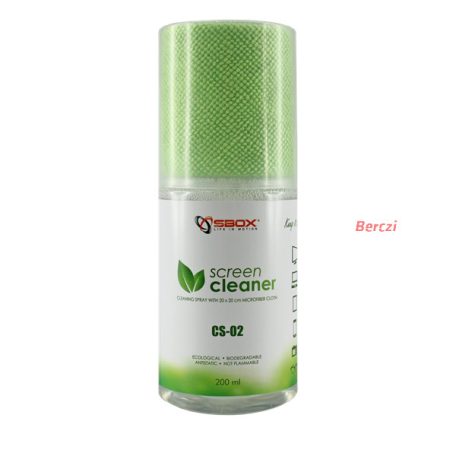 SBOX Tisztítószer CS-02, SCREEN CLEANER