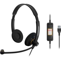   EPOS SENNHEISER SC 60 USB ML Vezetékes Fejhallgató Fekete, 1000551
