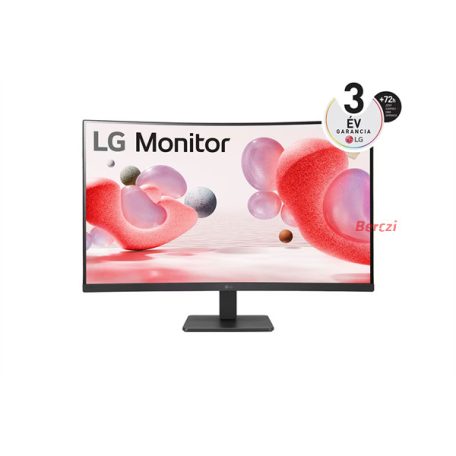 LG Ívelt VA monitor 31.5" 32MR50C-B, 1920x1080, 16:9, 250cd/m2, 5ms, 2xHDMI/VGA