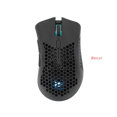 WHITE SHARK LIONEL-B, WGM-5012B vezeték nélküli gamer egér, fekete, 10000 dpi