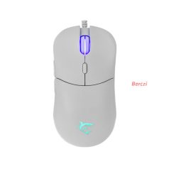   WHITE SHARK BAGDEMAGUS-W, GM-5010W gamer egér, 6D, fehér, 7200 dpi, RGB