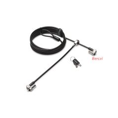   KENSINGTON Biztonsági zár, kulcsos, 2 eszköznek (MicroSaver® 2.0 Keyed Twin Laptop Lock)