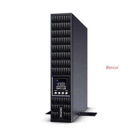 CYBERPOWER UPS, 2000VA/1800W, 8xC13, színes LCD, szünetmentes, tiszta színuszos, online kettős konverzió, rack/tower