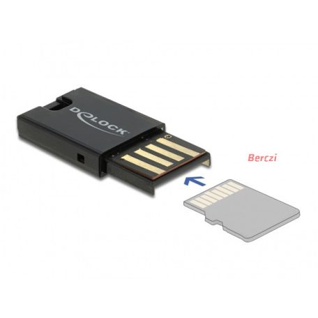DELOCK kártyaolvasó USB 2.0 MicroSD