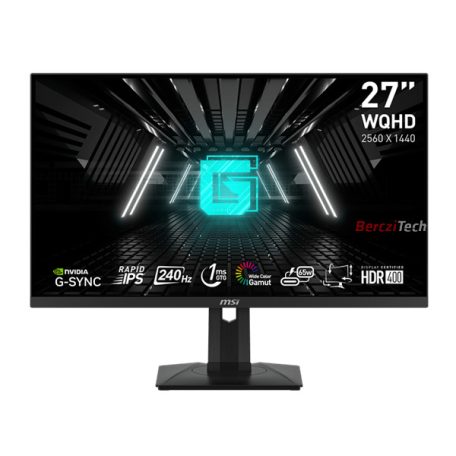 MSI Monitor GAMING G274QPX Rapid IPS LED 27" WQHD 2560*1440, 16:9, 1000:1 CR, 400cd/m2, 1ms, 240Hz, DP, 2x HDMI, USB-C