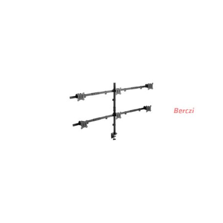 SBOX LCD-352/6-2 6x asztali monitor tartó 17"-32" / 43-81cm