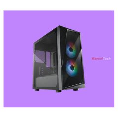   COOLER MASTER Ház Mini Tower CMP 320, 2x ARGB Ventilátor, Tápegység nélkül, fekete