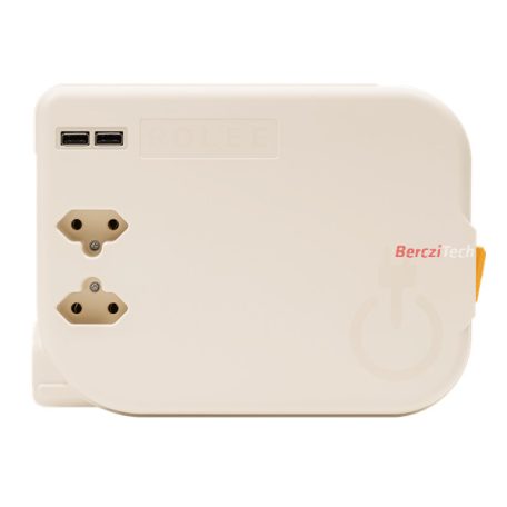 ROLEE M automata hosszabbító, 2db földeletlen aljzat + 2db USB aljzat, 4m, Gyöngyházfehér