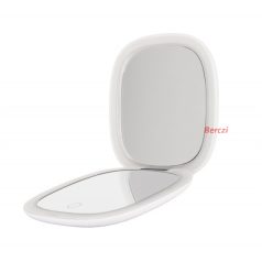   HUMANAS PM01 kézi sminktükör, LED háttérvilágítás, állítható fényerő, 3 színhőmérséklet, mikro USB, 5x zoom