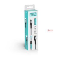   COLORWAY Kábel, Type-C - Apple Lightning (PD Fast Charging) 3.0A(30W) 1m szürke (CW-CBPDCL033-GR)
