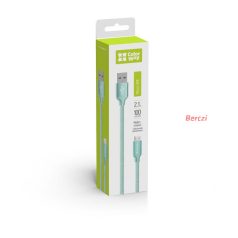 COLORWAY Kábel, USB MicroUSB 1m 2.1A mint (CW-CBUM002-MT)