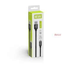 COLORWAY Kábel, USB MicroUSB 1m 2.1A black (CW-CBUM002-BK)