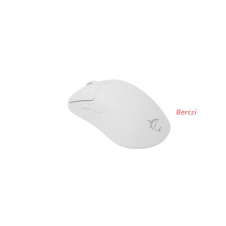 WHITE SHARK AERO-W WGM-5015W gamer egér, 10.000 dpi, 6 gombos fehér