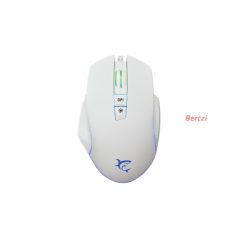   WHITE SHARK WS GM-5009W GARETH-W gamer egér, vezetékes, fehér, 6400 Dpi, 7D, RG