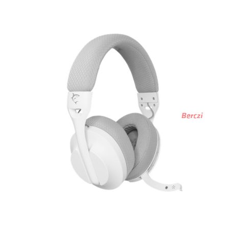 WHITE SHARK FALCON-W, GH-2441W, vezeték nélküli gamer fejhallgató, fehér