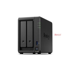   SYNOLOGY NAS 2 fiókos DS723+ 2x8TB HDD-vel, AMD Ryzen R1600 2x2,6GHz, 2GB DDR4 RAM, 2x1000Mbit, 1xUSB3.2Gen1