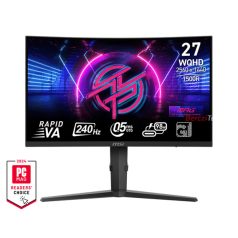   MSI Monitor GAMING MPG 275CQRXF Ívelt 27" Rapid VA WQHD 2560x1440, 16:9, 240Hz, 0,5ms, 4000:1, 2x HDMI, DP, USB-C, Black