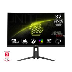   MSI Monitor GAMING MAG 321CUPDF 31,5" Ívelt UHD/FHD Dual mode 3840x2160 320/160Hz, VA, 3000:1 0,5ms, 2x HDMI, DP, USB-C