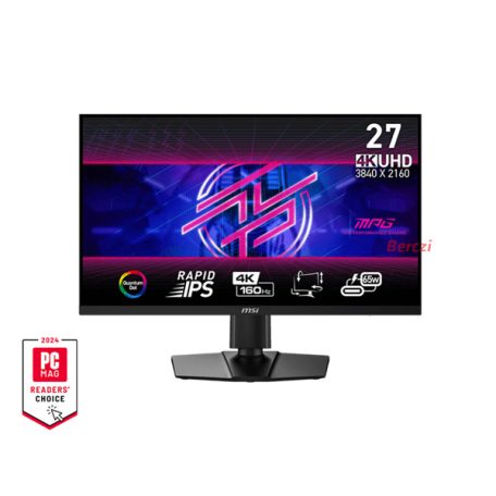 MSI Monitor GAMING MPG 274URF QD 27" Rapid IPS UHD 3840x2160, 16:9, 160Hz, 1000:1, 0.5ms, 2x HDMI, DP, USB-C, Black
