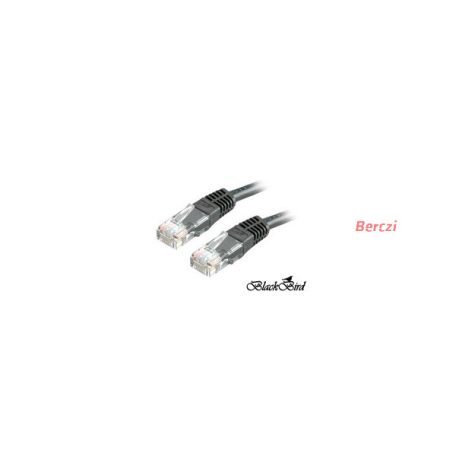 BLACKBIRD Kábel Patch UTP CAT.5E 20m, Fekete