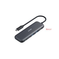   ANKER USB HUB, 322 5-in-1, USB-C Hub, 4K HDMI, 2xUSB-A, PD-IN 100W, USB-C 5Gbps, fekete - A8355H11