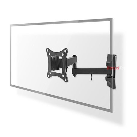 Nedis TVWM1510BK 13"-27"  LCD TV / monitor fali tartókonzol, maximum 15 kg, forgatható, dönthető, fekete