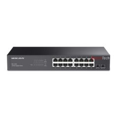   MERCUSYS Switch 16x1000Mbps, Fémházas Asztali Rackes, MS116GS