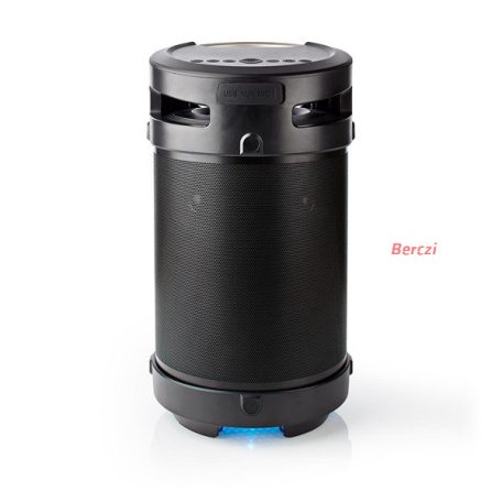 Nedis SPBB350BK akkumulátoros party boombox, Bluetooth, 150W, 3,5 óra, 4400 mAh, USB, AUX 6,35 mikrofon bemenet