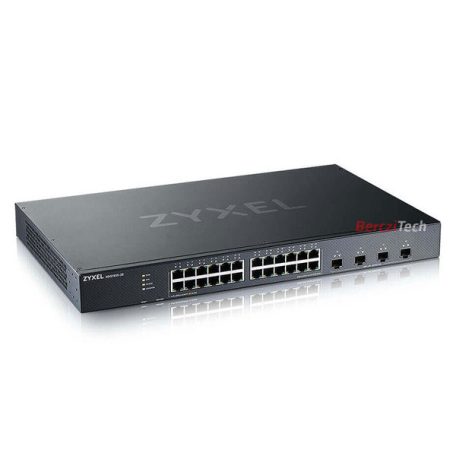 ZYXEL Switch 24x1000Mbps + 4x10G SFP+, Fémházas Menedzselhető, Rackes, XGS1935-28-EU0101F