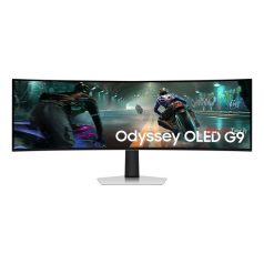   SAMSUNG Ívelt Gaming 144Hz OLED monitor 49" G91SD, 5120x1440, 32:9, 250cd/m2, 0.03ms, HDMI/Micro HDMI/DP