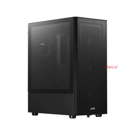 ADATA XPG Ház Midi ATX Valor MESH, 4x120mm ventilátor, Tápegység nélkül, üvegfalú, fekete
