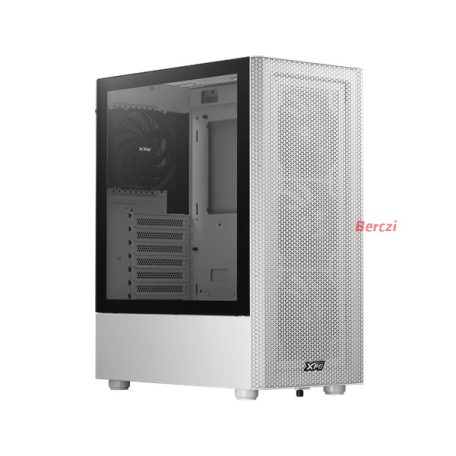 ADATA XPG Ház Midi ATX Valor MESH, 4x120mm ventilátor, Tápegység nélkül, üvegfalú, fehér