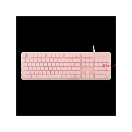WHITE SHARK TACHI-P/US  WS GK-003441P-US gamer billentyűzet, 104 gomb pink (angol)