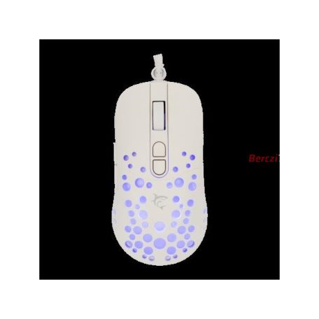 WHITE SHARK TRISTAN-W WS GM-9004W  7D / 12000 dpi fehér RGB gamer egér