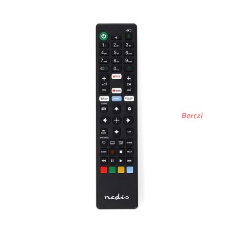 Nedis csere távirányító, Sony, Amazon Prime, Disney+, Netflix, YouTube gombok