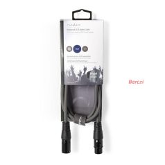   Nedis COTH15010GY15 félprofi XLR audio kábel, XLR dugó - aljzat, 1.5m, rugalmas