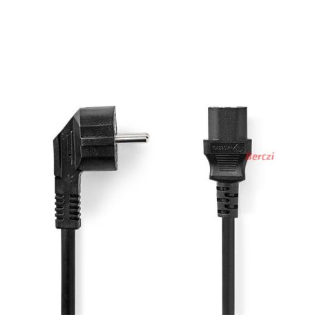 Nedis táp kábel IEC-320-C13, 3 x 0.75 mm˛, hossz 3m, CEGL10000BK30