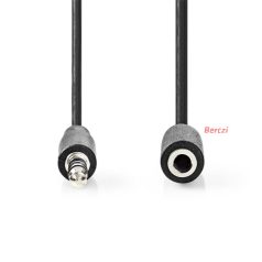   Nedis CAGL22050BK30 3,5mm jack hosszabító hábel, 3,5mm sztereo jack dugó - 3,5mm sztereo jack aljzat, hossz 3m