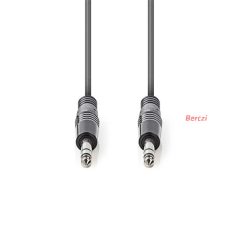  Nedis félprofi audió kábel COTH23020GY15, 2 x 6,35mm sztereó jack dugó, hossz 1.5m, rugalmas