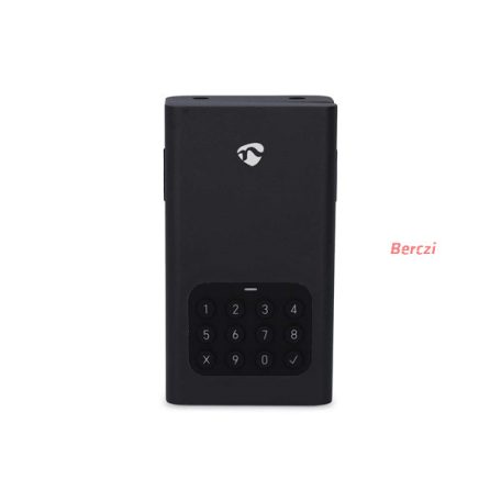Nedis BTHKB10BK okos kulcs széf, Bluetooth®, IPX5, 2 x AA elem (nem tartozék), rozsdamentes acél kulcsszéf